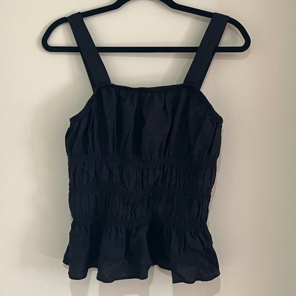 Reitmans Black Linen top M - Picture 4 of 7